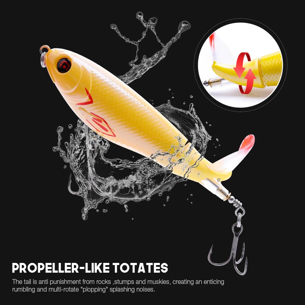 VTAVTA 10cm 17g Whopper Popper Top Water Lures For Fishing Pike Wobblers Minnow Fishing Lure Accessories Crankbait Popper Bait