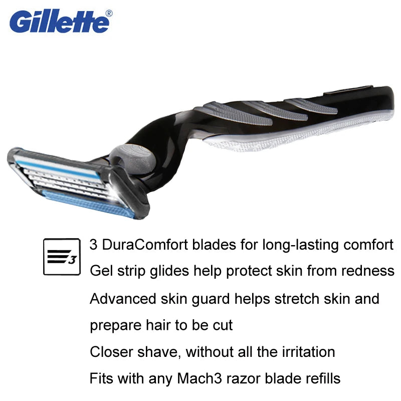 Gillette Mach 3 Razors or blades Classic Shaving Razor Blades Safety Straight Shaver Blade For Men Beard Cuchillas Afeitadoras