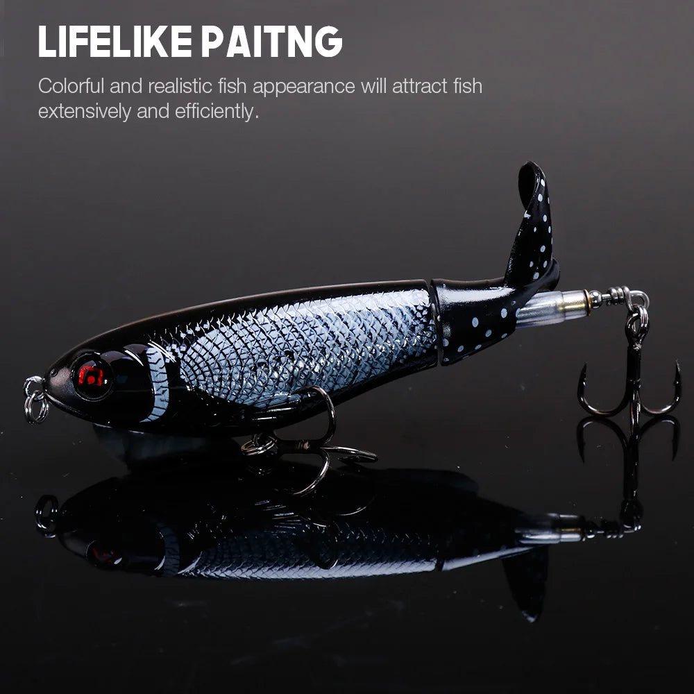 VTAVTA 10cm 17g Whopper Popper Top Water Lures For Fishing Pike Wobblers Minnow Fishing Lure Accessories Crankbait Popper Bait