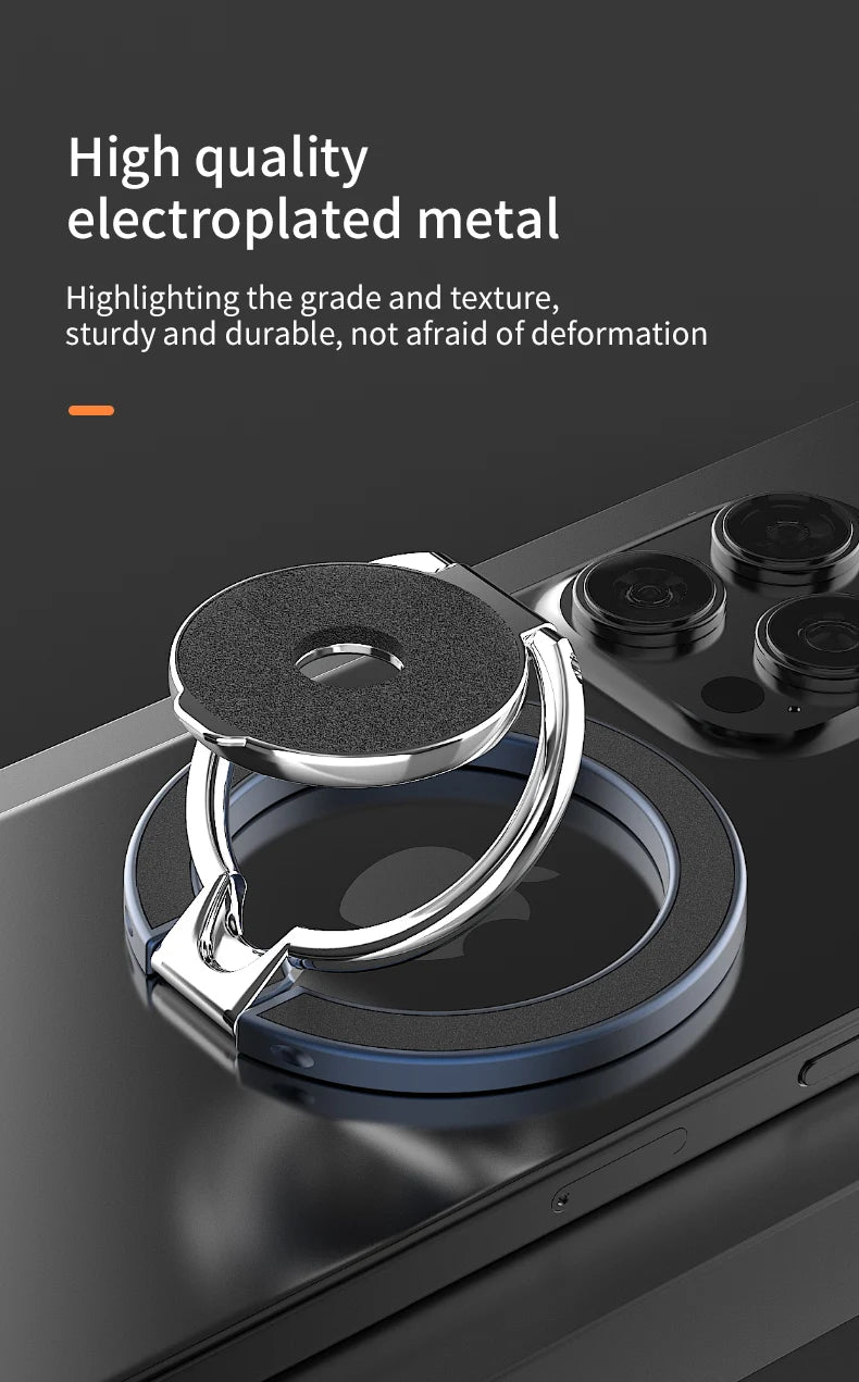 Fidget Spinner Magnetic Phone Stand for Subway Commute, Strong Magnet 360 Rotation Foldable Holder