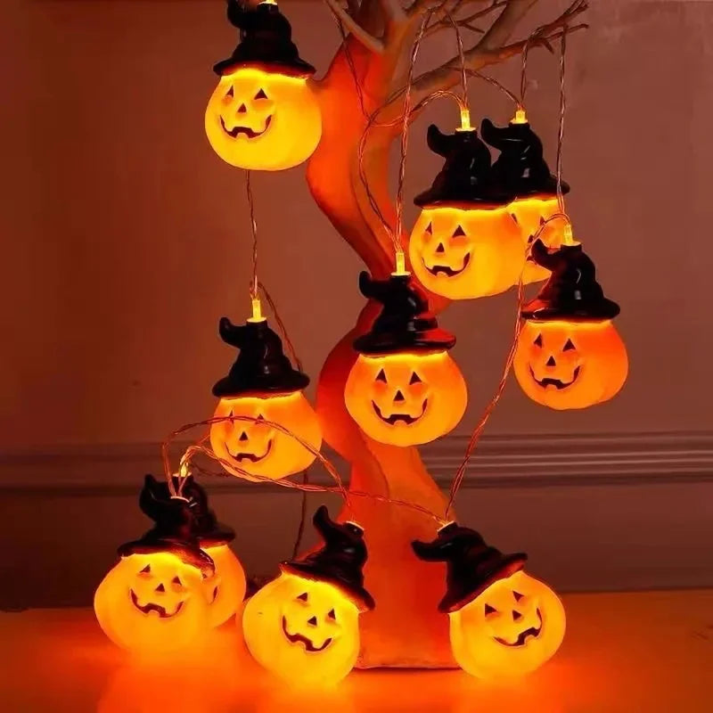 Halloween Classic Pumpkin Lantern Festival Party Atmosphere Decorative Lamp 3m 20LED Fun and Wonderful Night