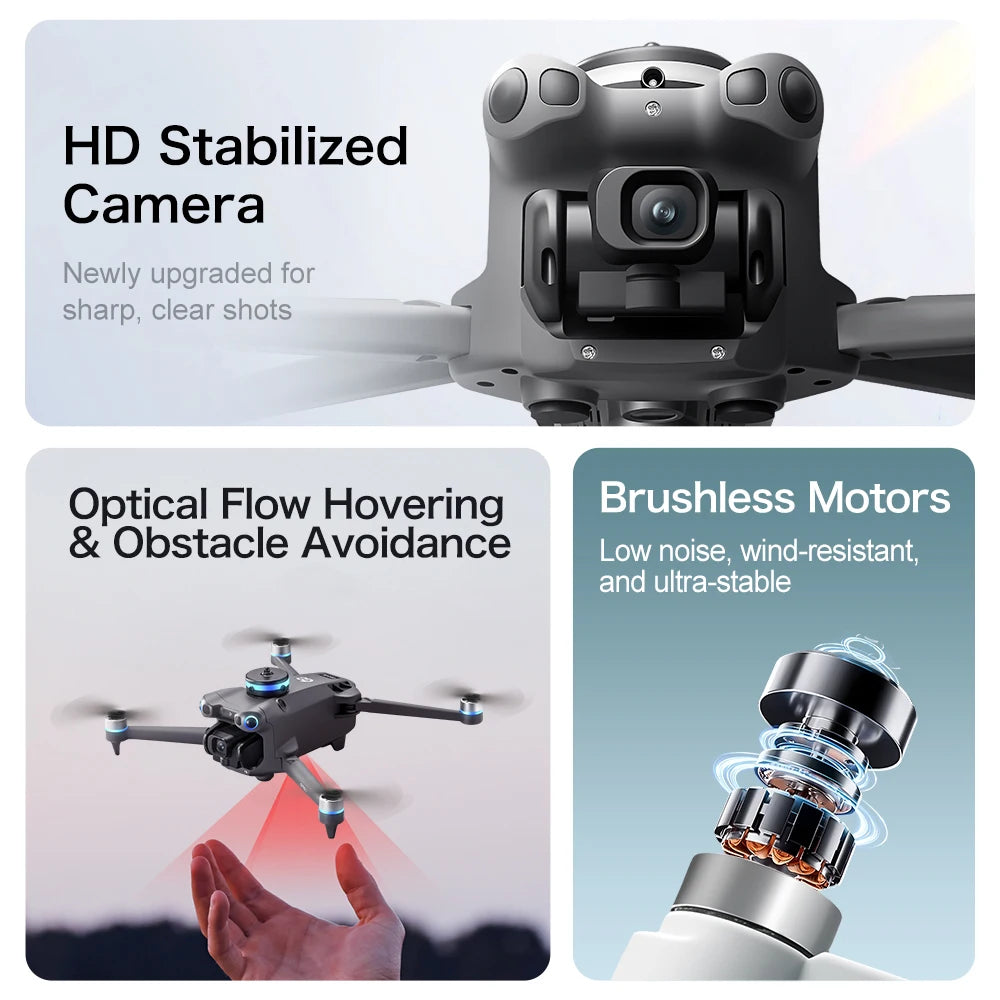 Original GT60 Foldable GPS Drone Screen Remote Brushless Dual 4K/8K Camera Obstacle Avoidance Airdrop RC Quadcopter For Adults