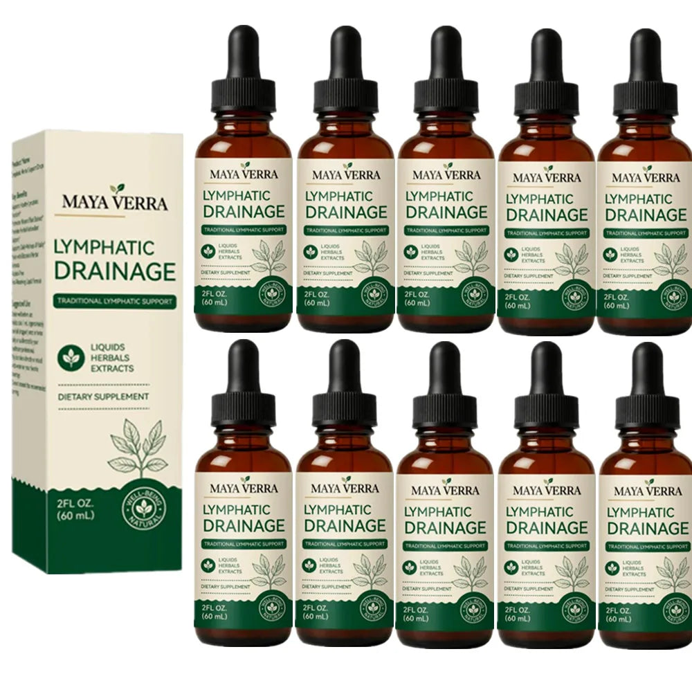 Maya Verra Plant-Based  Lymphatic Drainage Liquid Drops 59ml - Traditional Herbal Supplement for Fluid Balance & Natural Detox