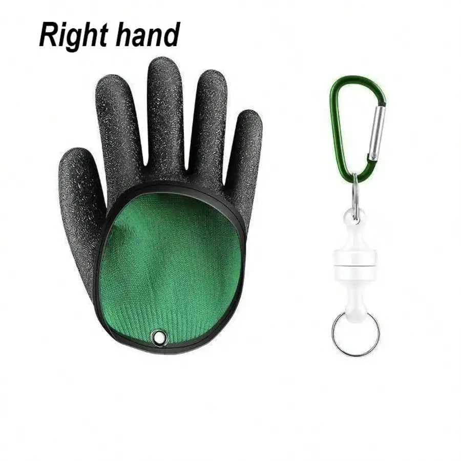 Fishing Gloves with Magnet Release, Professional Catch Fish Gloves for Handling,Catching,Cleaning,Fisherman Fishing Accessories