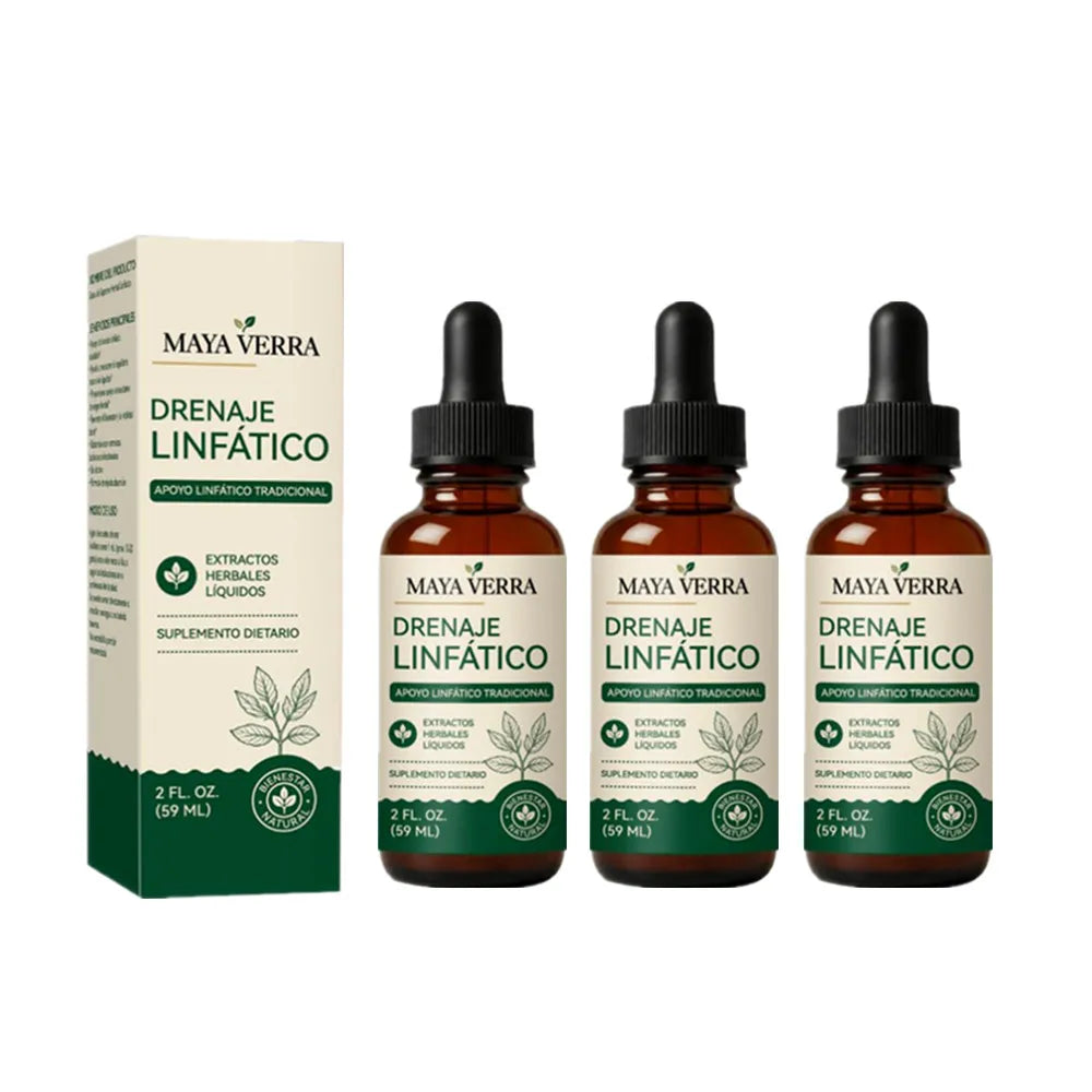 Maya Verra Plant-Based  Lymphatic Drainage Liquid Drops 59ml - Traditional Herbal Supplement for Fluid Balance & Natural Detox