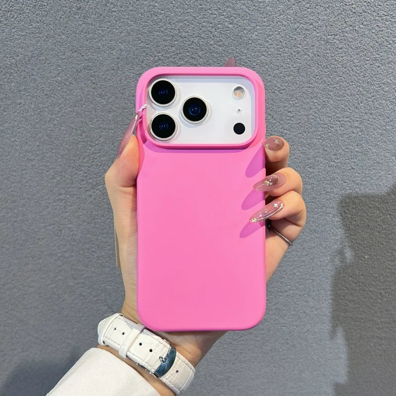 Candy Color Silicone Protector Phone Case for iPhone 18 17 16 15 14 13 Pro Max Shockproof Matte Slim Soft TPU Bumper Shell Cover