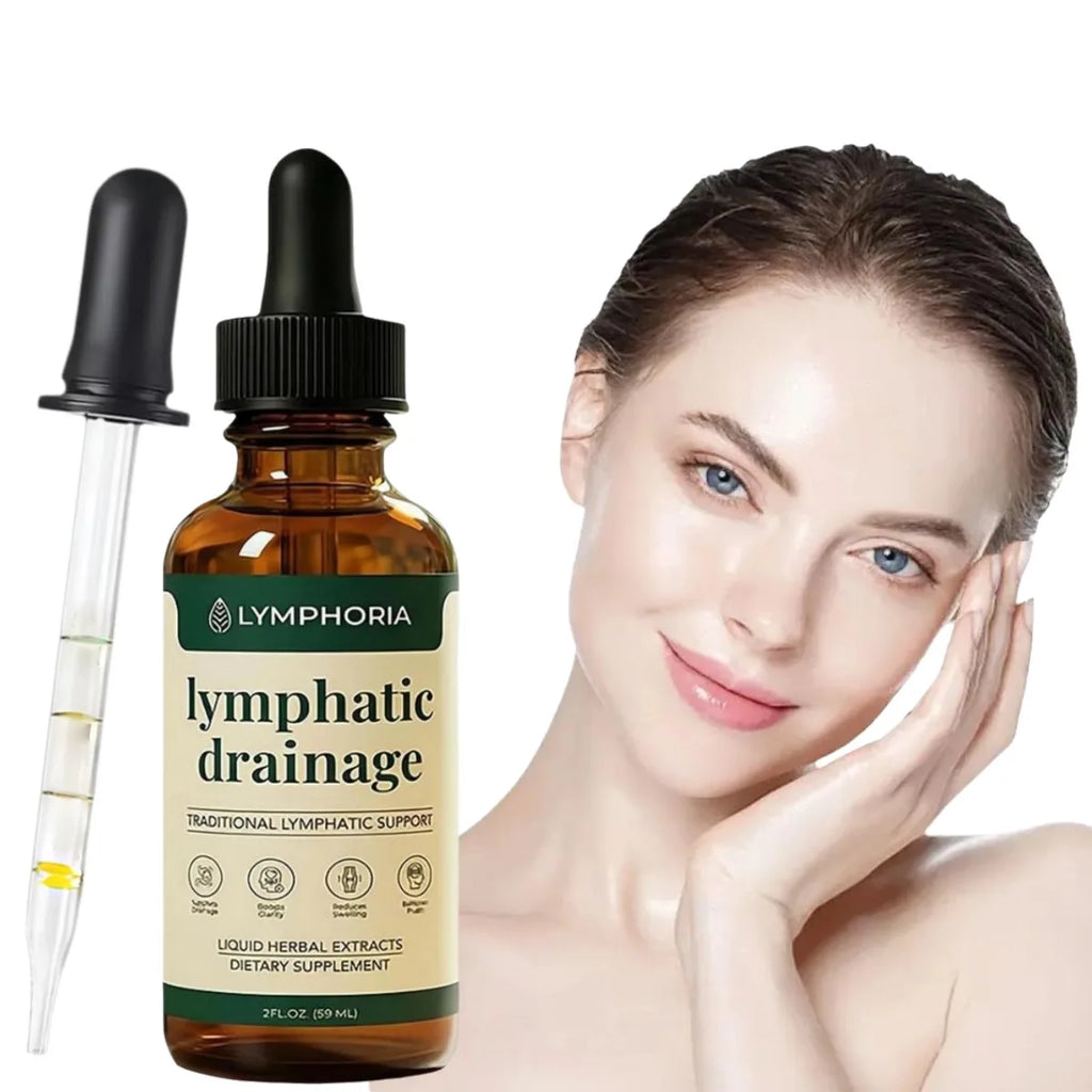 Premium Lymphatic Drainage Ampoule,Natural Plant Extracts Drops for Daily Care Improve Swelling&Circulatory Repair Beauty&Health