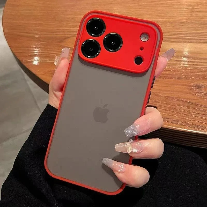 Luxury Matte Silicone Shockproof Phone Case For IPhone 17 16 15 14 Pro Max Air 13 12 11 Plus Bumper Transparent Soft Cover Funda