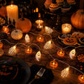 1pc 10/20/40 LED Halloween Pumpkin Ghost Skeleton Hand String Lights Battery Powered Fairy Lights For Home Party House Decor