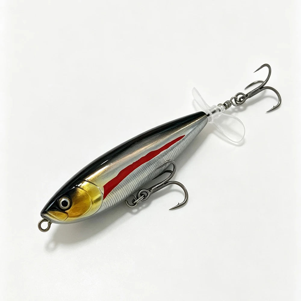 Testar 7g 11g Saltwater Rotated Propeller River Wobbles Popper Pencil Bait Topwater Spinning Bait for Bass Pike Fishing Lures