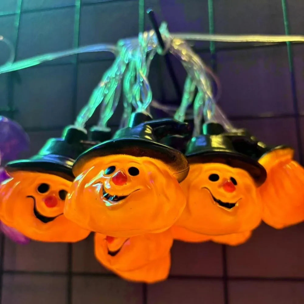 1PC 1.5M10LED Halloween Battery Box Light String, Excluding Battery, Halloween Decoration, Used for Holiday, Party Decoration