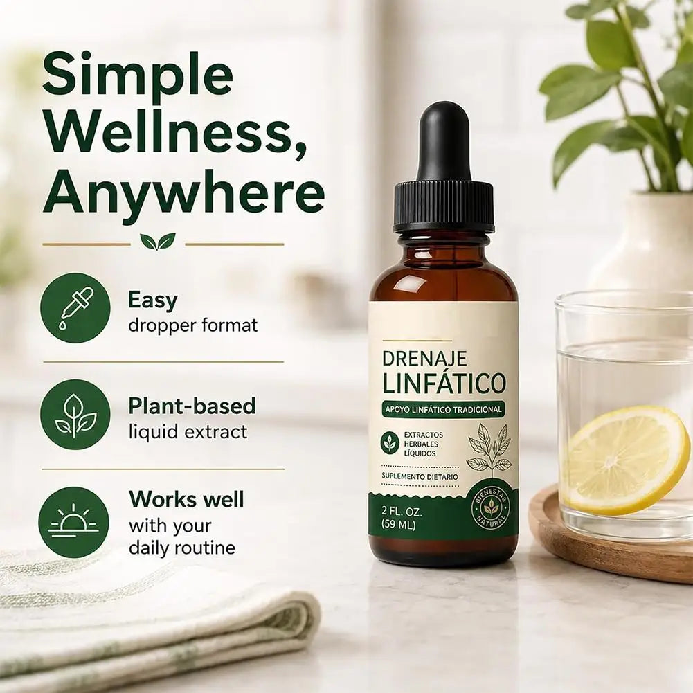 Maya Verra Plant-Based  Lymphatic Drainage Liquid Drops 59ml - Traditional Herbal Supplement for Fluid Balance & Natural Detox