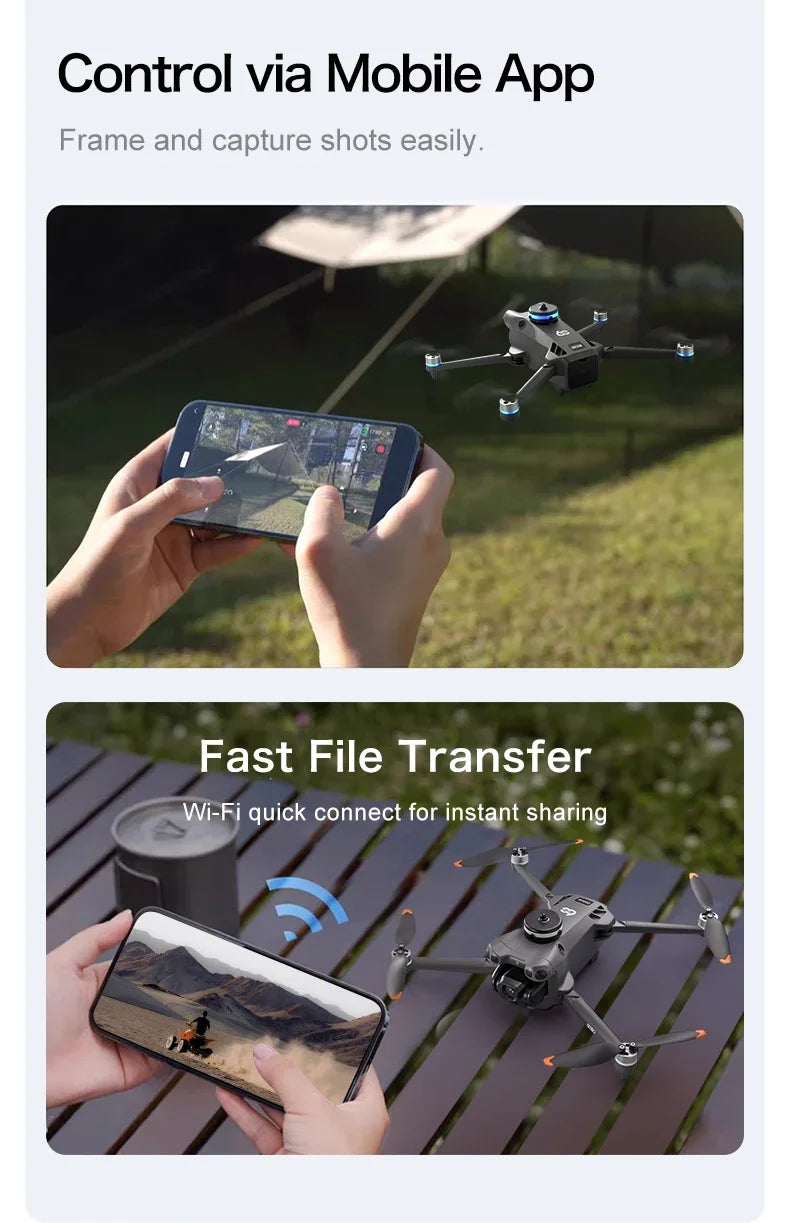 Original GT60 Foldable GPS Drone Screen Remote Brushless Dual 4K/8K Camera Obstacle Avoidance Airdrop RC Quadcopter For Adults