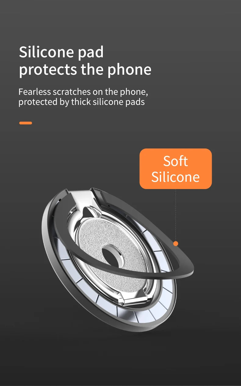 Fidget Spinner Magnetic Phone Stand for Subway Commute, Strong Magnet 360 Rotation Foldable Holder