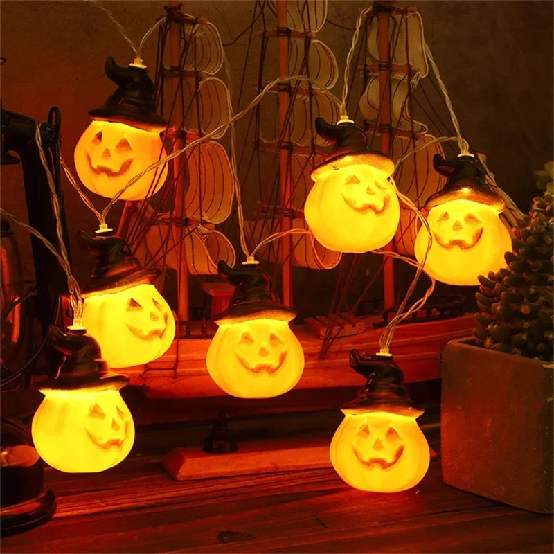 Halloween Classic Pumpkin Lantern Festival Party Atmosphere Decorative Lamp 3m 20LED Fun and Wonderful Night