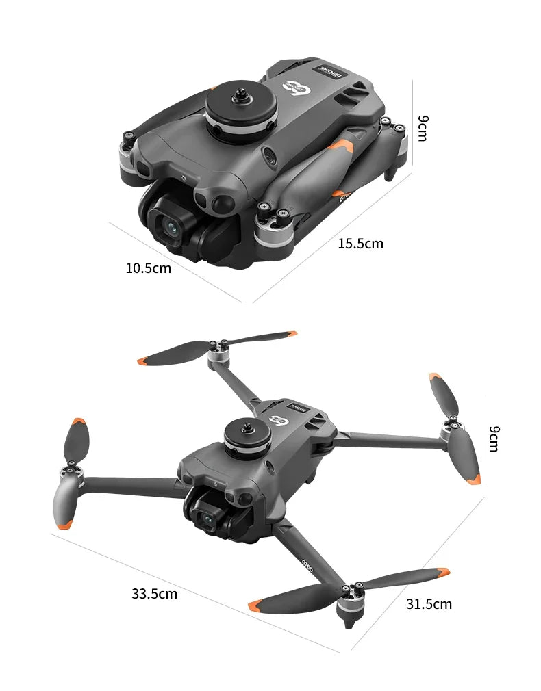 Original GT60 Foldable GPS Drone Screen Remote Brushless Dual 4K/8K Camera Obstacle Avoidance Airdrop RC Quadcopter For Adults