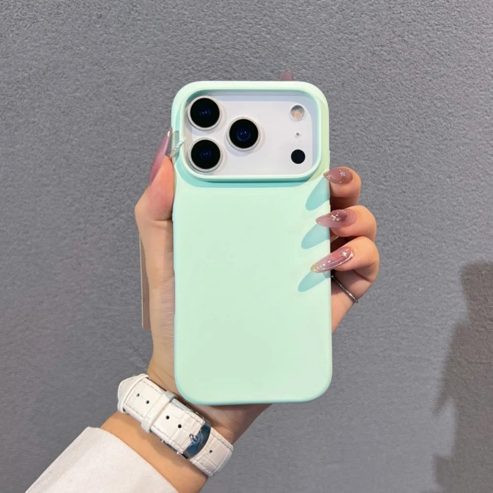 Candy Color Silicone Protector Phone Case for iPhone 18 17 16 15 14 13 Pro Max Shockproof Matte Slim Soft TPU Bumper Shell Cover