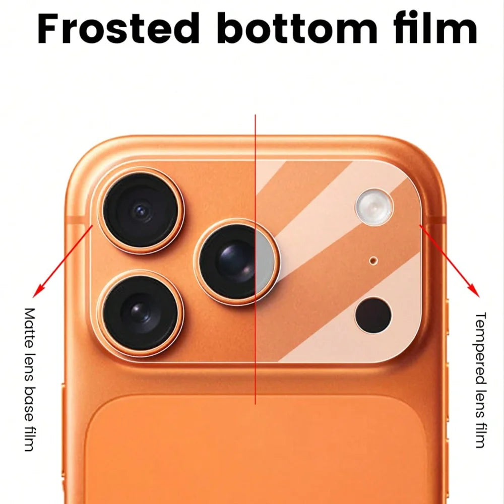 NNBILI 2pcs/Set Matte Base Lens Film + Matte PET Back Film For IPhone 18 Pro Max 18 Pro Max Phone Accessories Minimalist Design