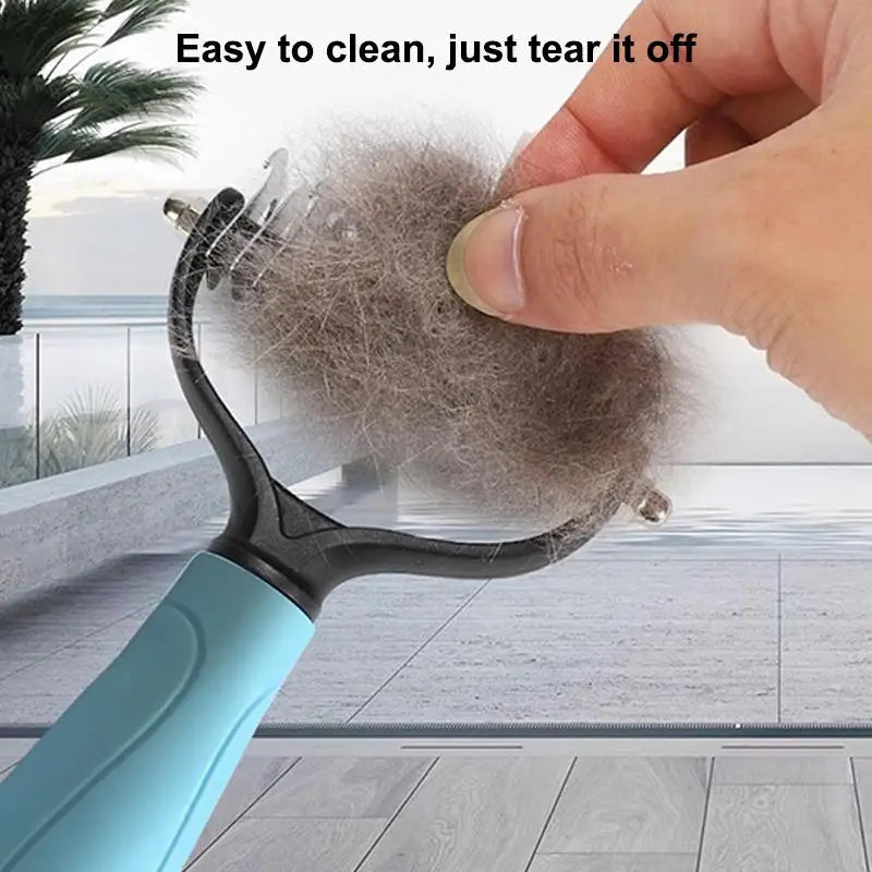 Two sided Pet Deshedding Brush Professional Hair Remover Comb for Dog Cat Grooming Use