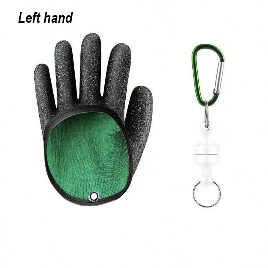 Fishing Gloves with Magnet Release, Professional Catch Fish Gloves for Handling,Catching,Cleaning,Fisherman Fishing Accessories