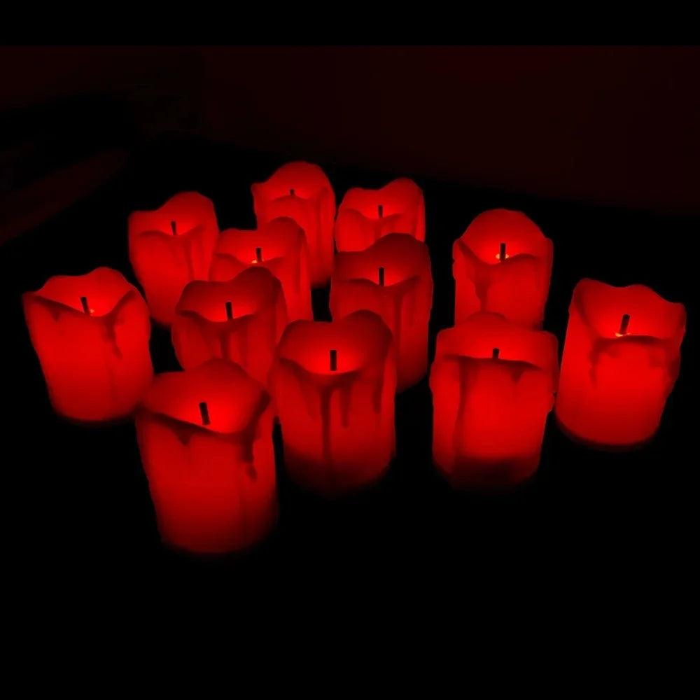 Candle LED Flameless Battery Night Light with Realistic Flames Christmas Holiday Wedding Home Decor Flameless Night Lamp