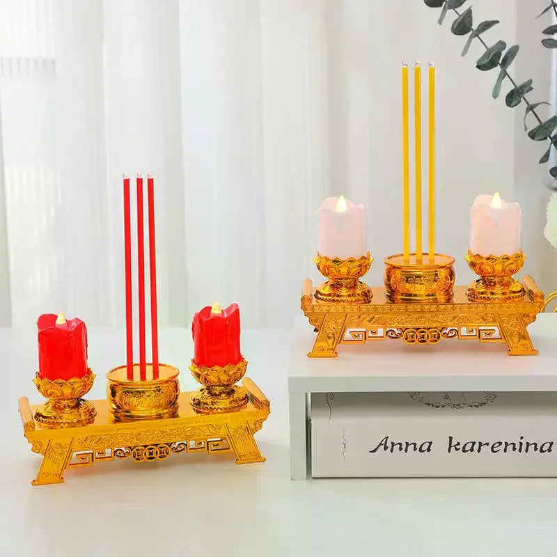 LED Candle Lights, Prayer Candles For Temples And Halls, Smokeless Swinging Wick Simulation Candles