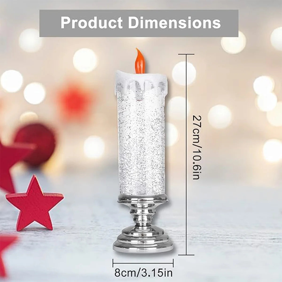 Led Christmas Candle Light Romantic Home Lights Candles Hotel Festival Decoration Lighting Colored Flameless Decorative Electric