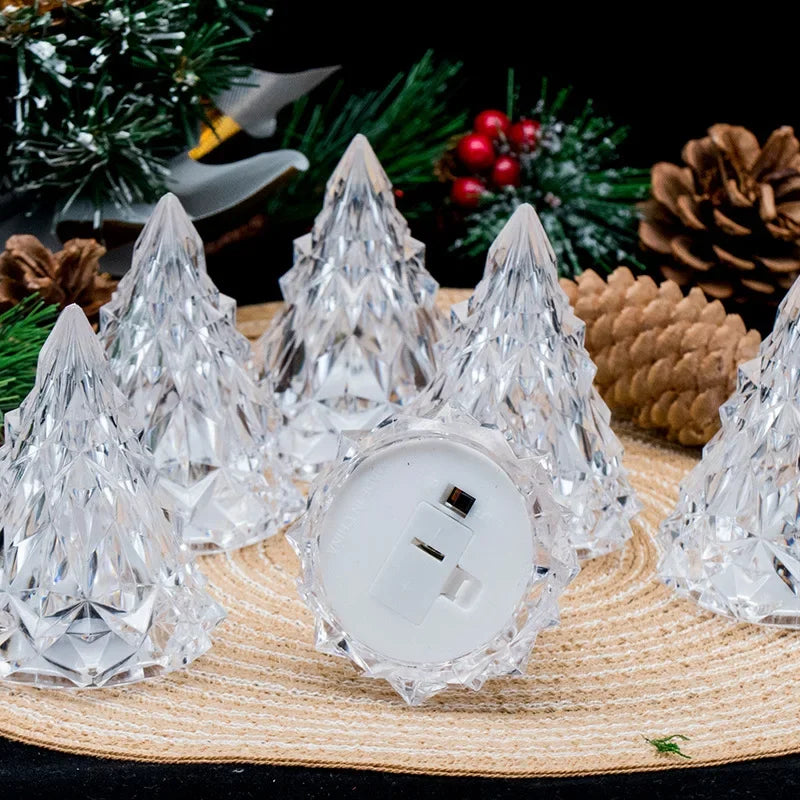 LED Candle Lights Night Light Electronic Christmas Night Light For Atmosphere Indoor Bar Bedroom Wedding Party Decor Light