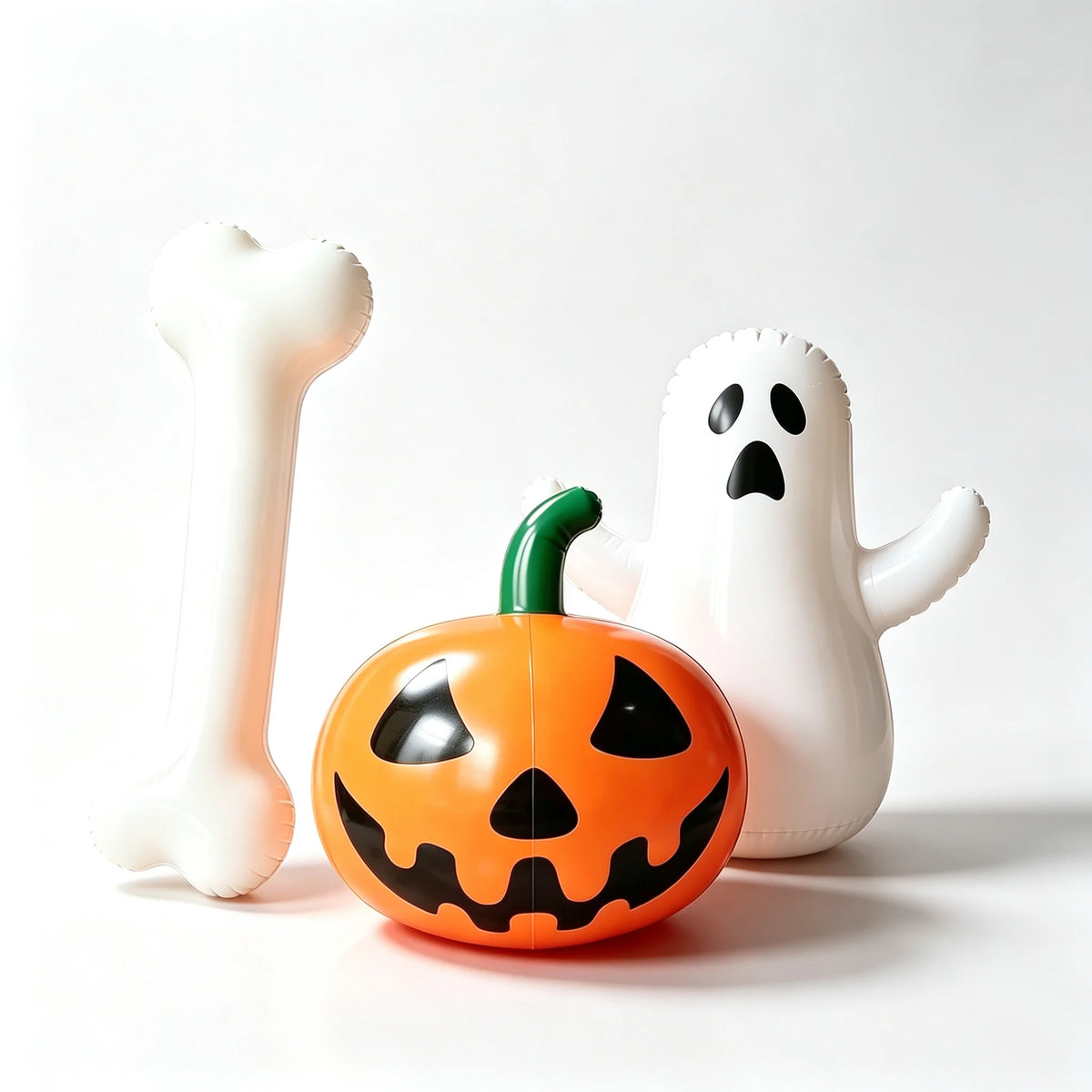Halloween Inflatable Decor Set 100cm Inflatable Bone Pumpkin Ghost Tumbler Home Party Venue Halloween Decor Spooky Festival Prop