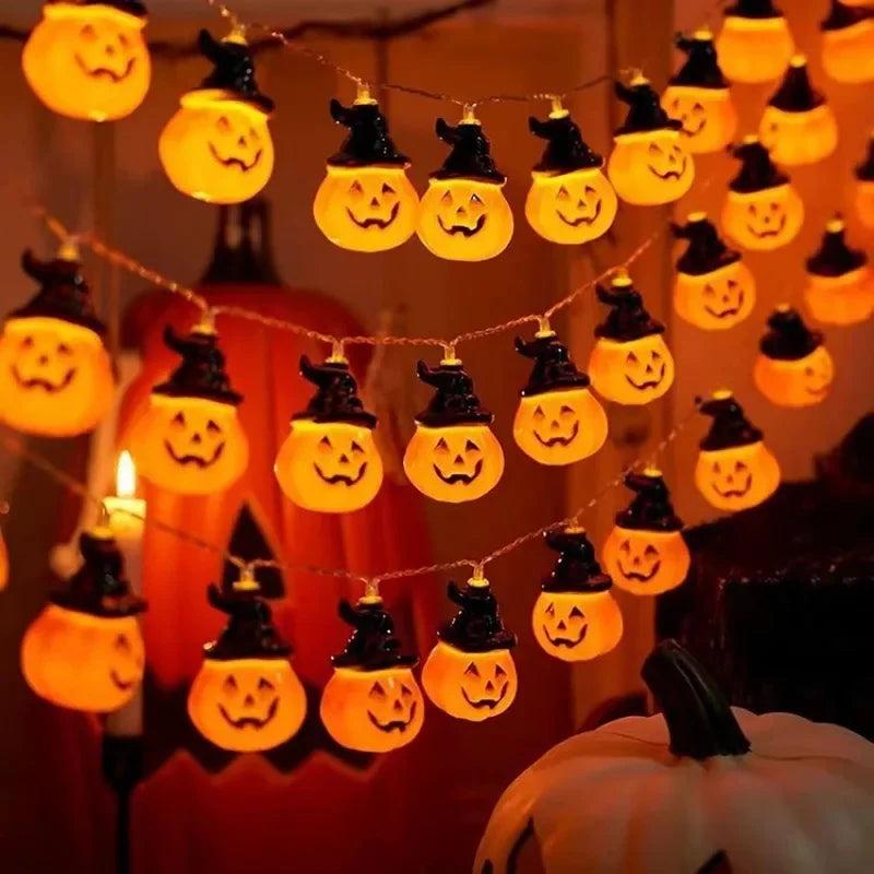 Halloween Classic Pumpkin Lantern Festival Party Atmosphere Decorative Lamp 3m 20LED Fun and Wonderful Night