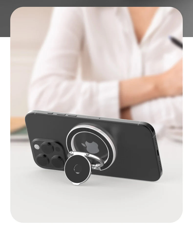 Fidget Spinner Magnetic Phone Stand for Subway Commute, Strong Magnet 360 Rotation Foldable Holder