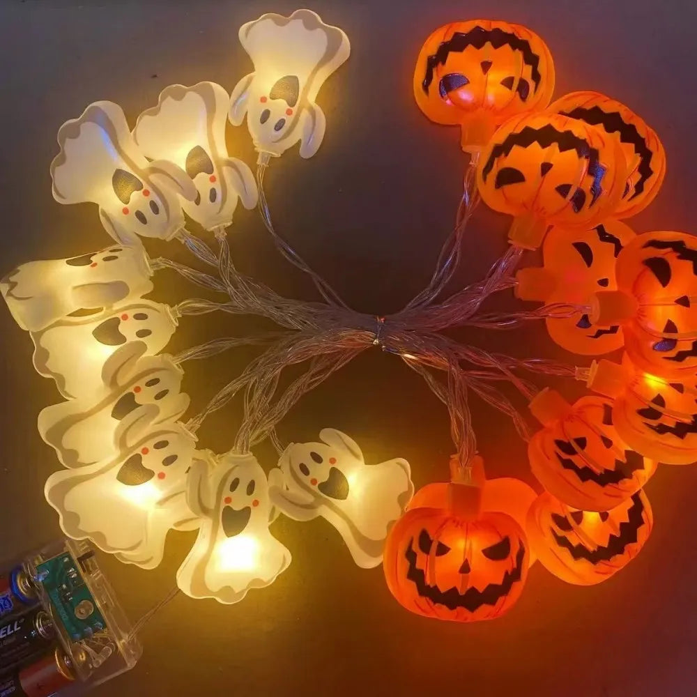 1PC 1.5M10LED Halloween Battery Box Light String, Excluding Battery, Halloween Decoration, Used for Holiday, Party Decoration