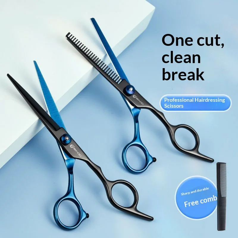 Gianxi Stainless Steel Hair Clippers  Hair Professional Thinning Teeth Clipper  Flat Clipper  Broken Hair Clipper