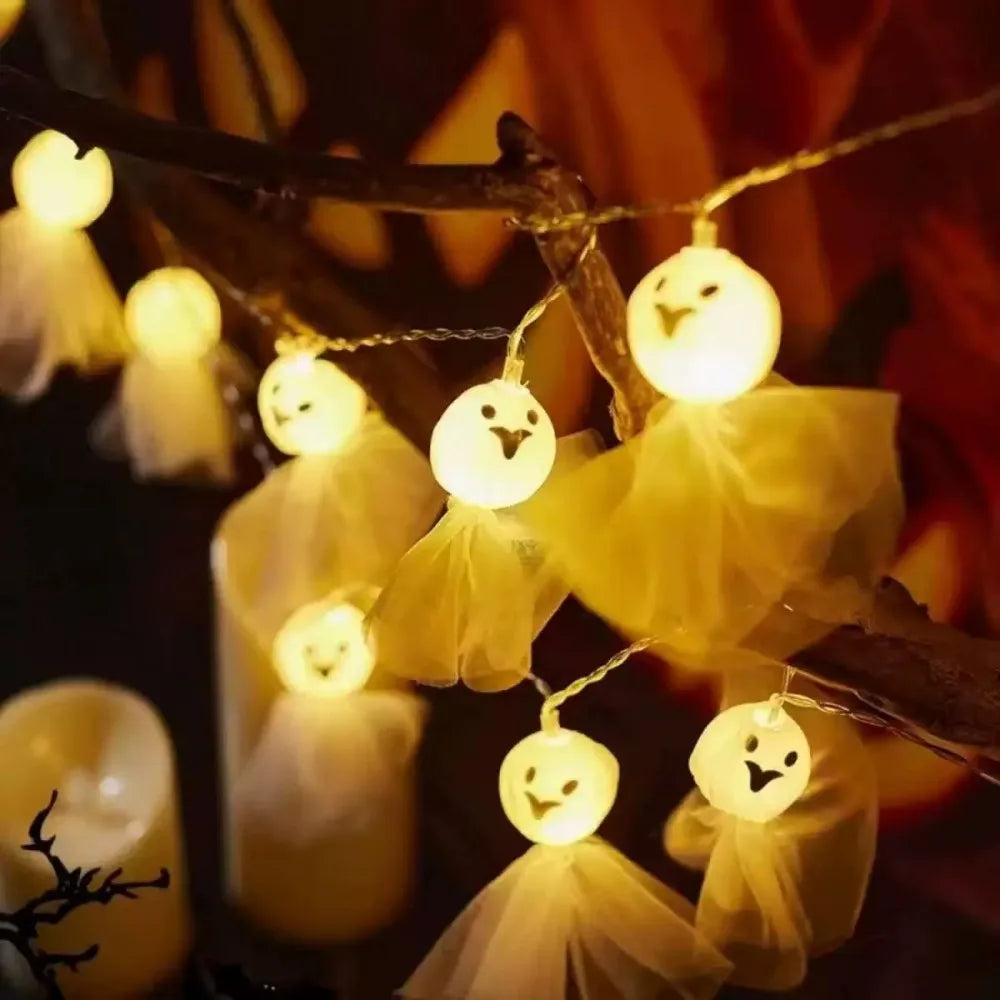 1PC 1.5M10LED Halloween Battery Box Light String, Excluding Battery, Halloween Decoration, Used for Holiday, Party Decoration