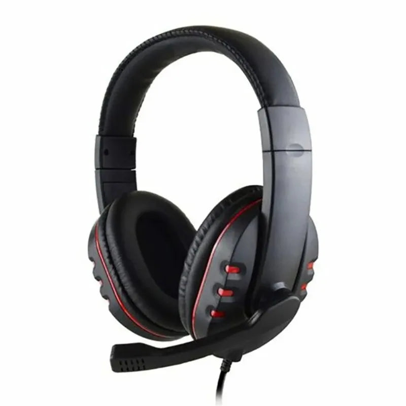 Wired Gaming Headset With Light Adjustable Microphone Stereo Surround Sound Soft Ear Cushion For PC Laptop Phone Game Headphone