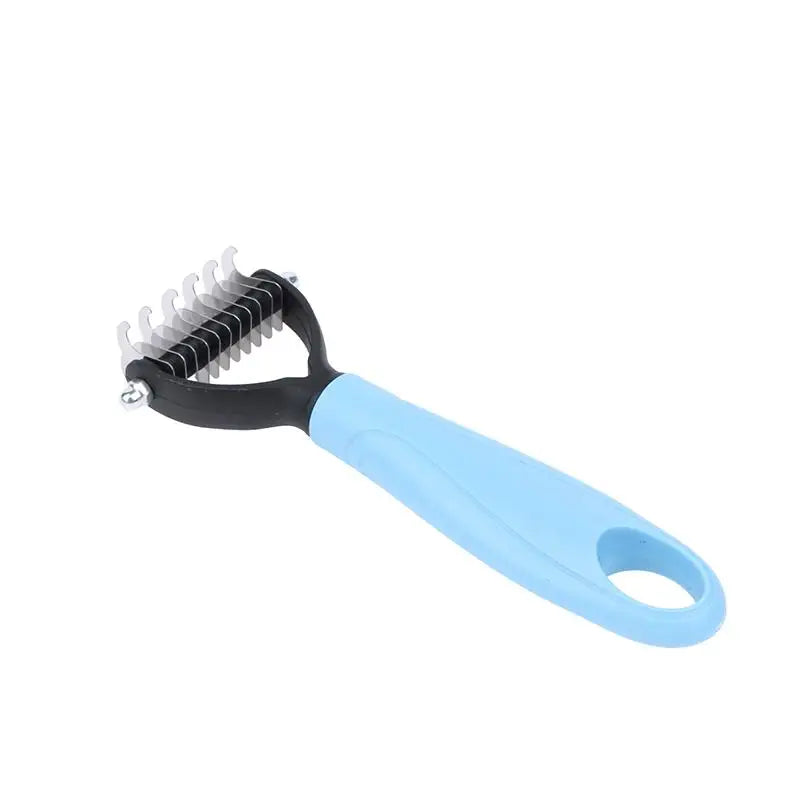 Two sided Pet Deshedding Brush Professional Hair Remover Comb for Dog Cat Grooming Use