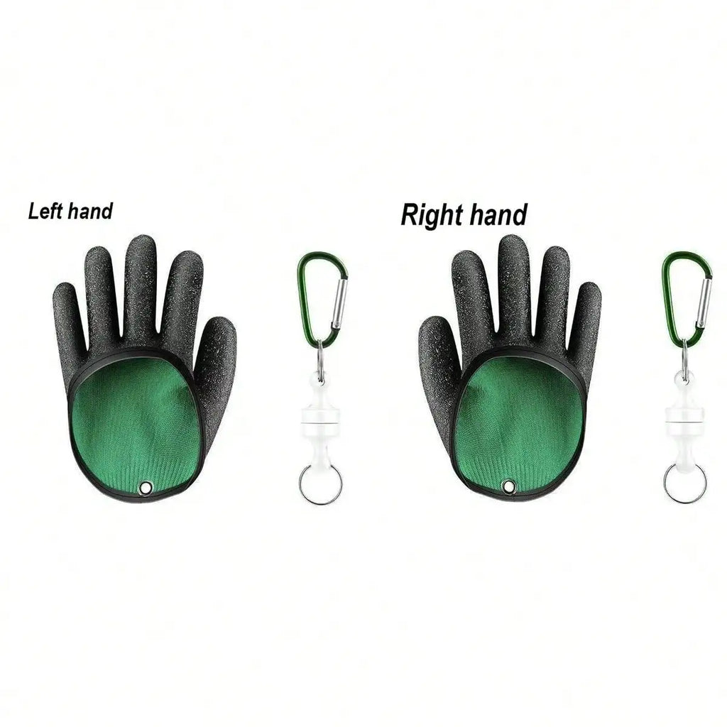 Fishing Gloves with Magnet Release, Professional Catch Fish Gloves for Handling,Catching,Cleaning,Fisherman Fishing Accessories
