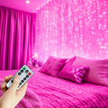 8 Modes Curtain LED Lights String USB Plug Fairy Light with Remote Control Bedroom Wedding Christmas Halloween Party Decorations