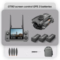 Original GT60 Foldable GPS Drone Screen Remote Brushless Dual 4K/8K Camera Obstacle Avoidance Airdrop RC Quadcopter For Adults