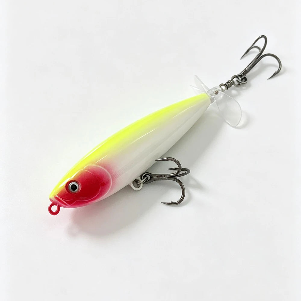 Testar 7g 11g Saltwater Rotated Propeller River Wobbles Popper Pencil Bait Topwater Spinning Bait for Bass Pike Fishing Lures