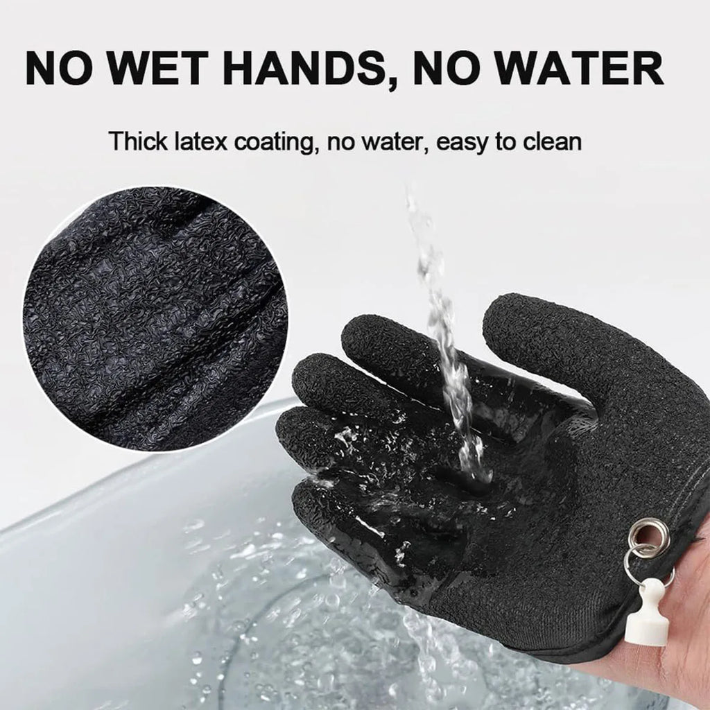 Fishing Gloves with Magnet Release, Professional Catch Fish Gloves for Handling,Catching,Cleaning,Fisherman Fishing Accessories