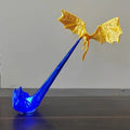 Fire Breathing Dragon Bookshelf Nook Light 3d Printed Flying Dragon Shelf Decor Lover Gift For Halloween Indoor Table Display