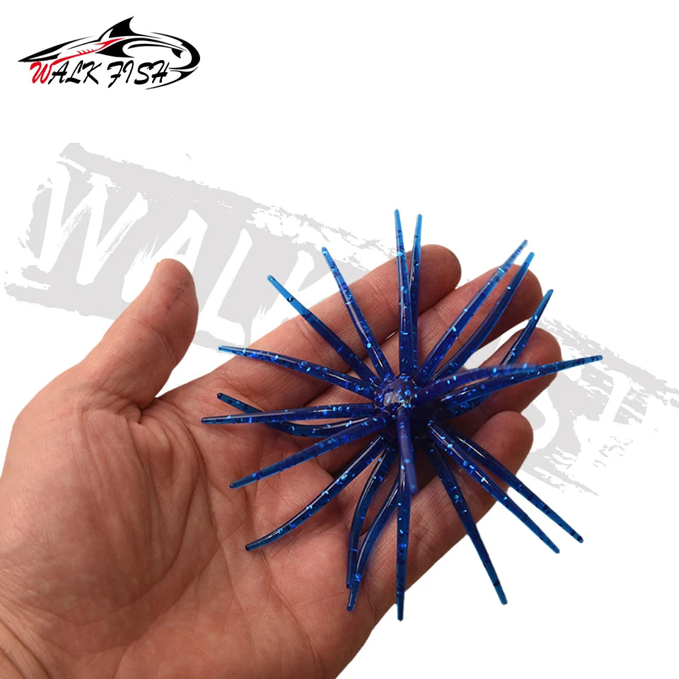 WALK FISH 3Pcs 10cm 9g TPE Sea Urchin Soft Bait Silicone Fishing Lures for Bream Mandarin Tilapia Trout Sea Bass