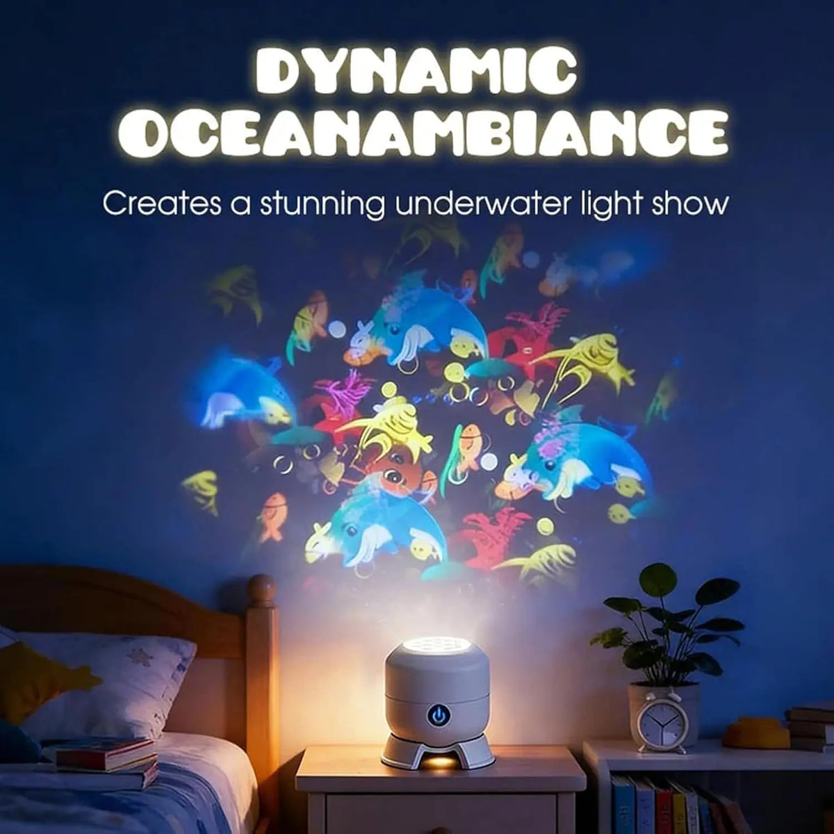 360°Rotating Projection Night Lights 8-Type Of Pattern LED Atmosphere Light For Christmas Halloween Birthday Party Bedroom Decor