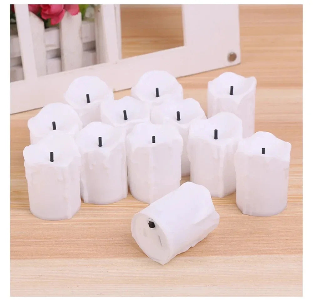 Candle LED Flameless Battery Night Light with Realistic Flames Christmas Holiday Wedding Home Decor Flameless Night Lamp