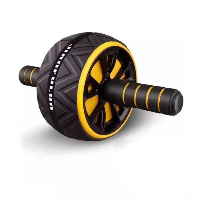 Twin-Wheel Abdominal Fitness Roller Ab Training Equipment Core Muscle Exercise Durable Anti-Slip Pad for Household Gym Workout