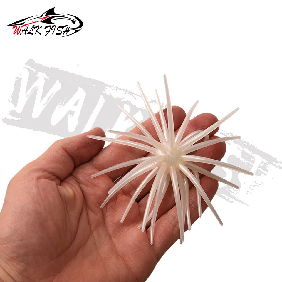 WALK FISH 3Pcs 10cm 9g TPE Sea Urchin Soft Bait Silicone Fishing Lures for Bream Mandarin Tilapia Trout Sea Bass