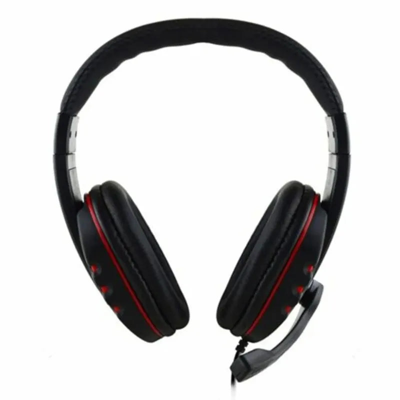 Wired Gaming Headset With Light Adjustable Microphone Stereo Surround Sound Soft Ear Cushion For PC Laptop Phone Game Headphone