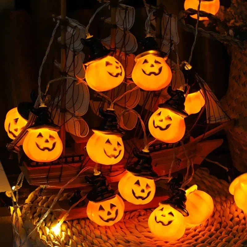 Halloween Classic Pumpkin Lantern Festival Party Atmosphere Decorative Lamp 3m 20LED Fun and Wonderful Night