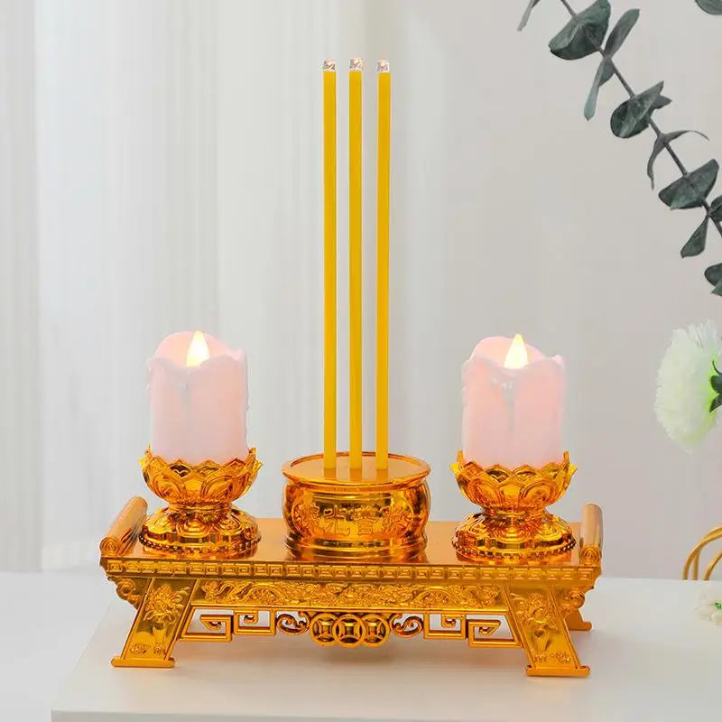 LED Candle Lights, Prayer Candles For Temples And Halls, Smokeless Swinging Wick Simulation Candles